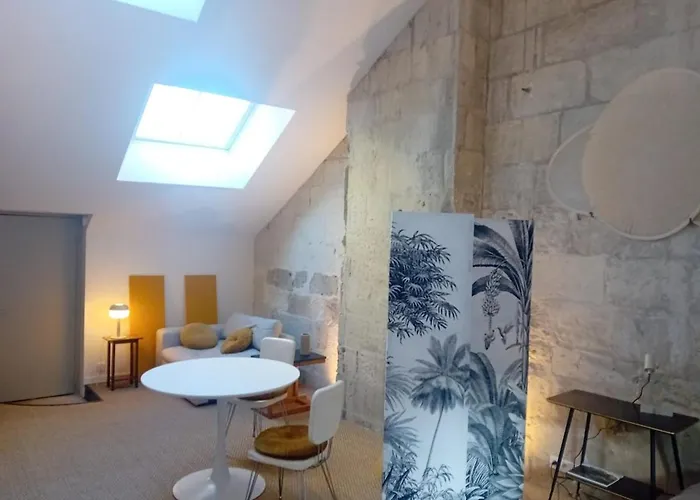 Tiny, Bright Architect-designed Loft, King Size Apartman Saumur